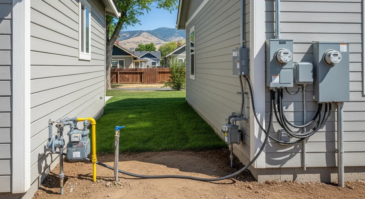Utility trenching and connection work for a detached ADU in Boise