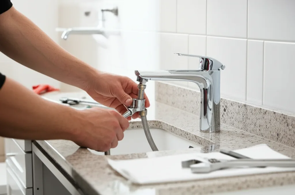 Bathroom fixture installation