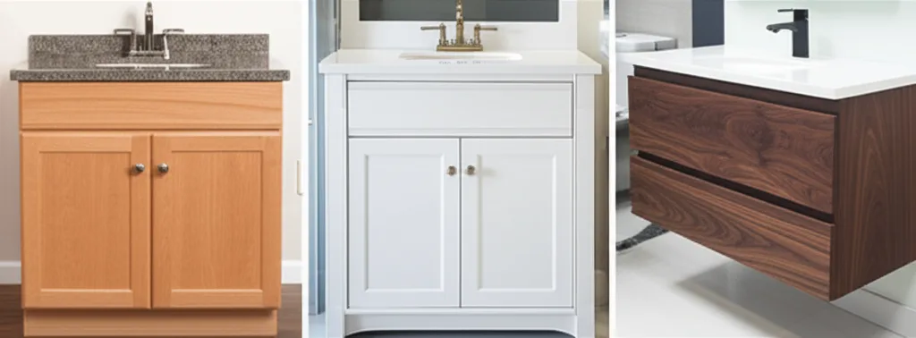 Custom double vanity