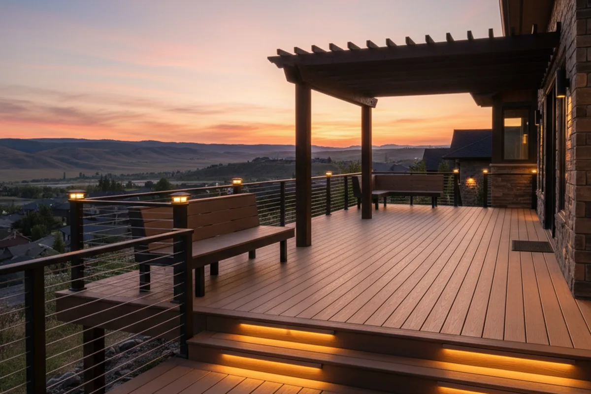 After: completed deck builder in Banbury Meadows, Eagle