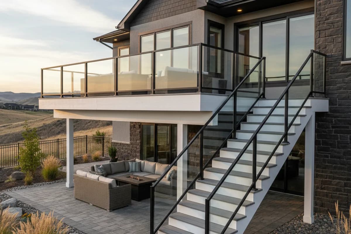 After: completed deck builder in Lochsa Falls, Meridian