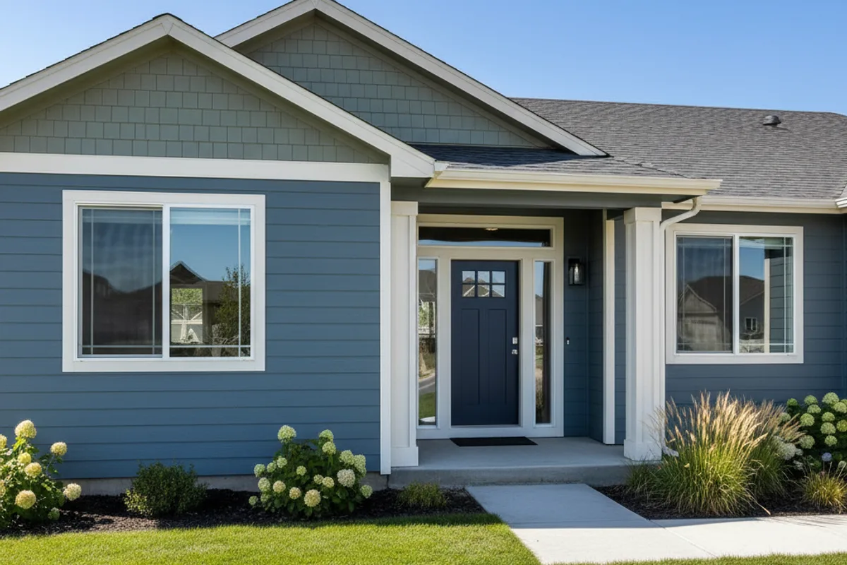 After: completed siding installation in Ridgecrest, Nampa