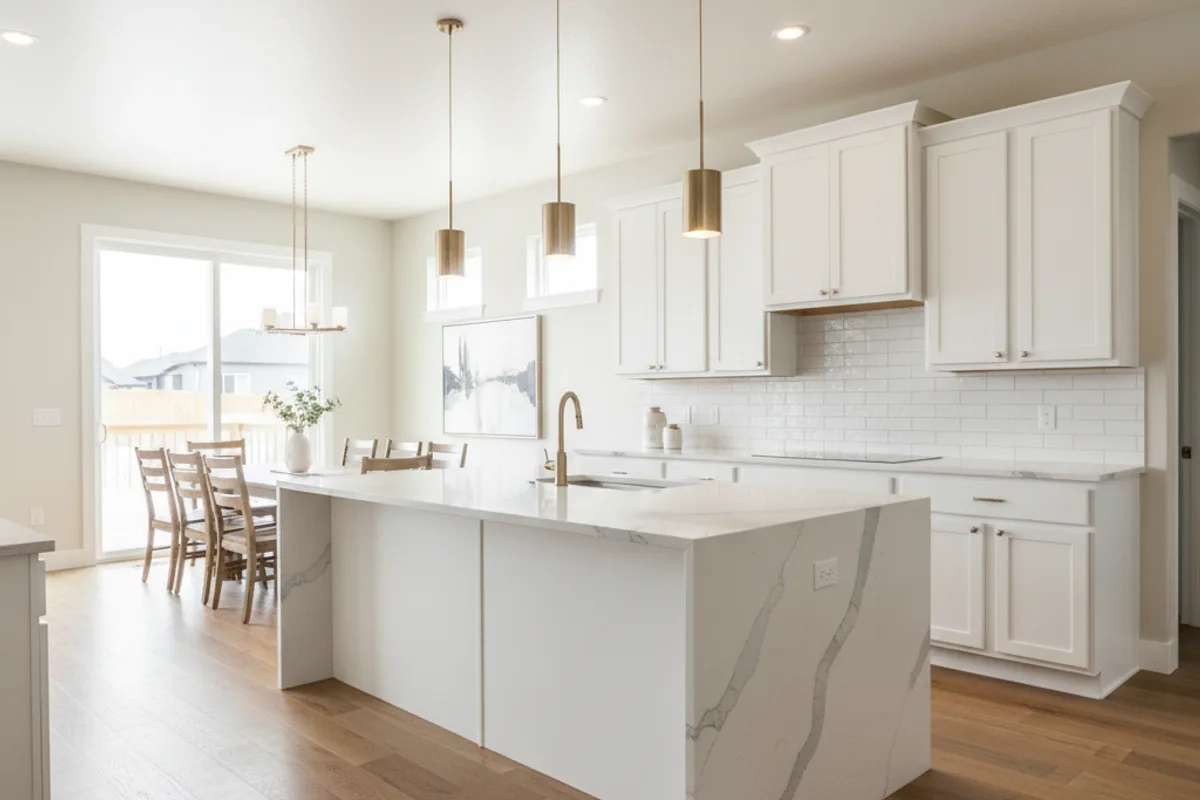 After: completed kitchen remodeling in North End, Boise