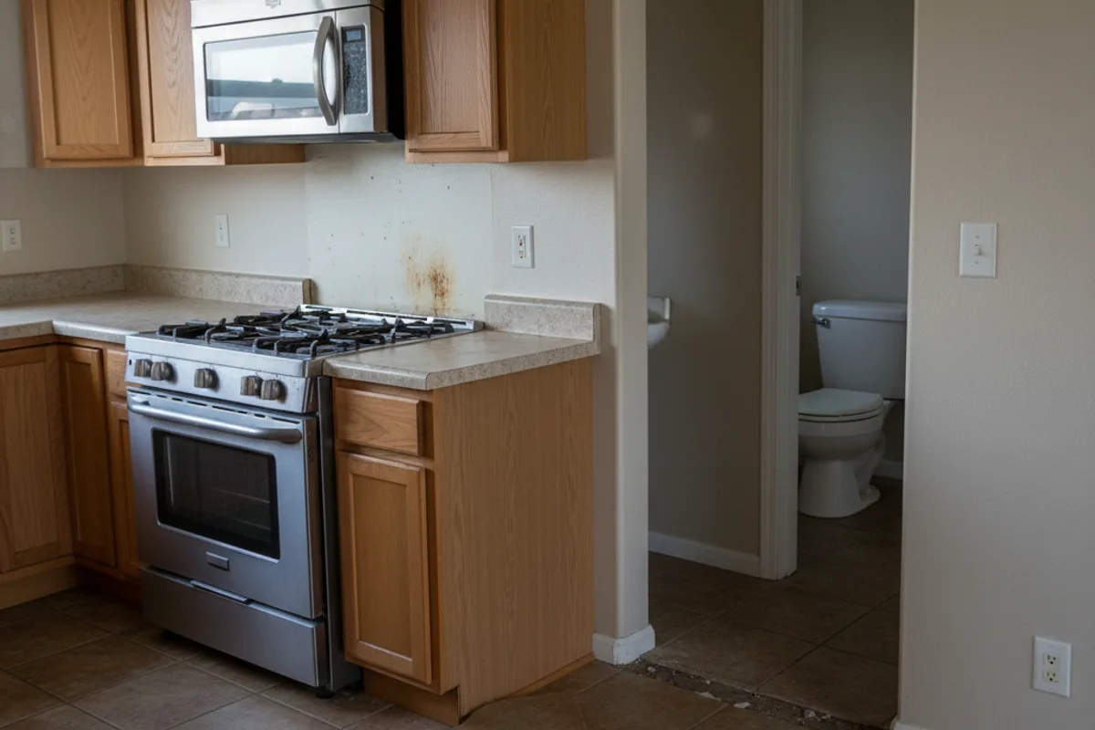 Before: original condition before tile installation in Ten Mile area, Meridian