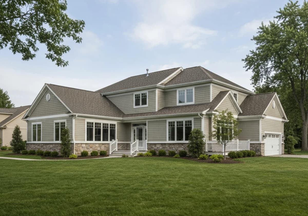 Completed home addition interior with modern finishes in a Boise Idaho home