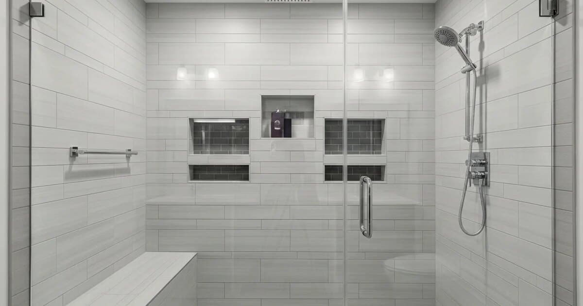 Standard Curbed Walk-In Shower