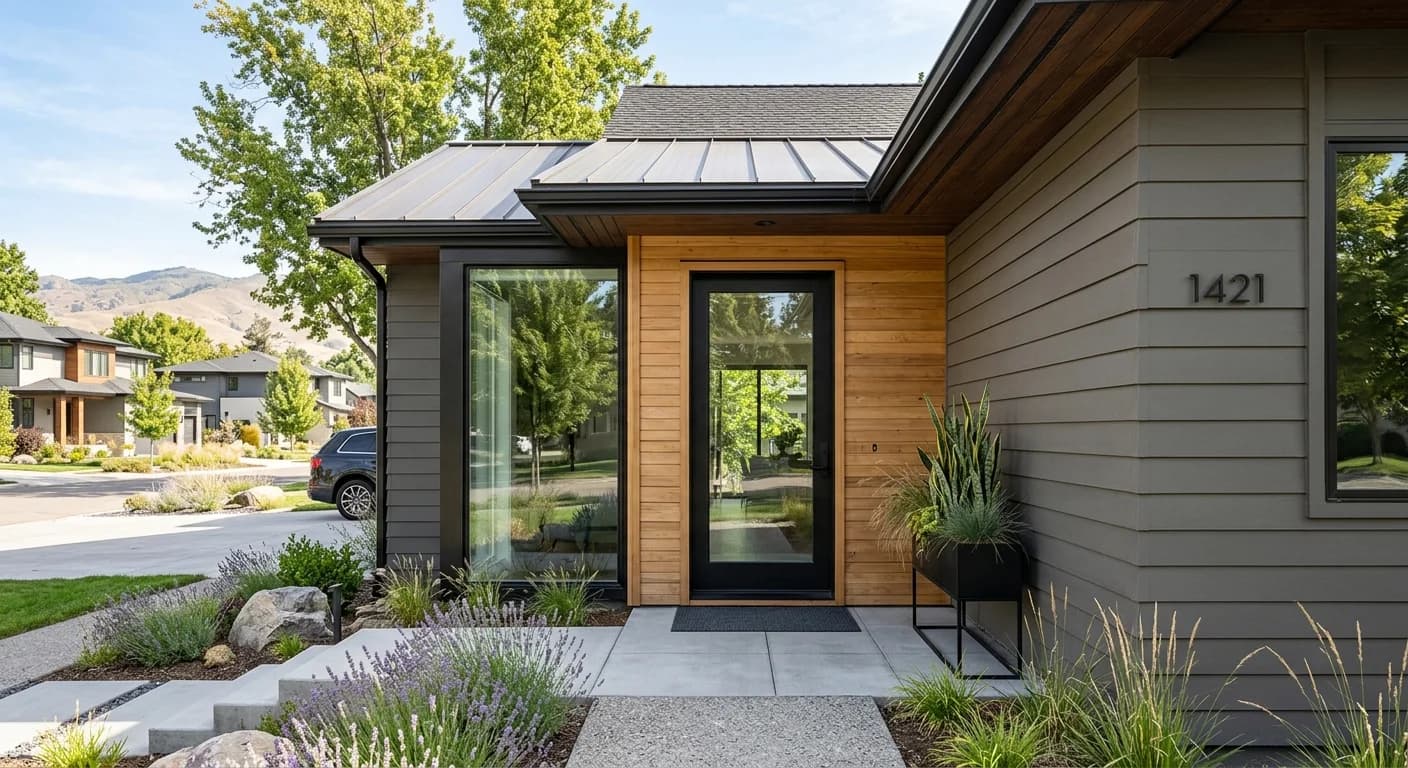 Fiber cement HardiePlank siding installation on a Boise home with lap profile