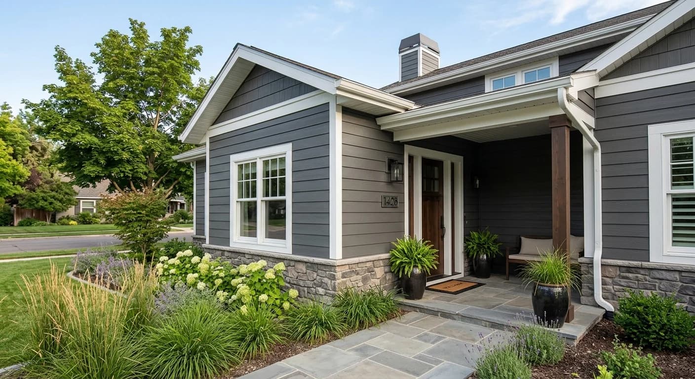 Vinyl siding installed on a Boise home showing insulated and standard options