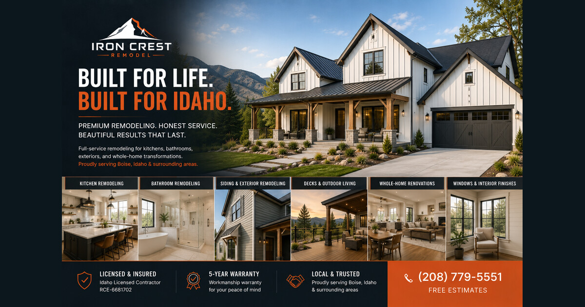 Boise Home Remodeling Contractor | Iron Crest